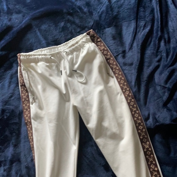 Louis Vuitton White Track Pants Sweat Pants - Picture 2 of 3